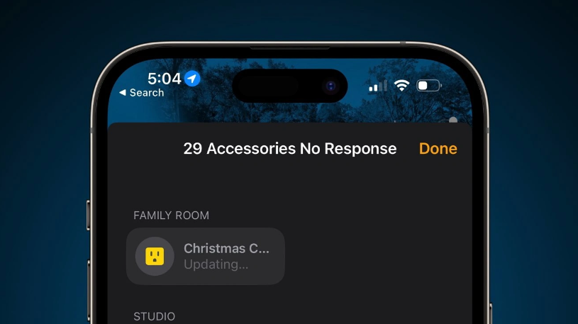 荔波苹果手机维修分享iOS 16.2 用户升级 HomeKit 时卡死怎么办 